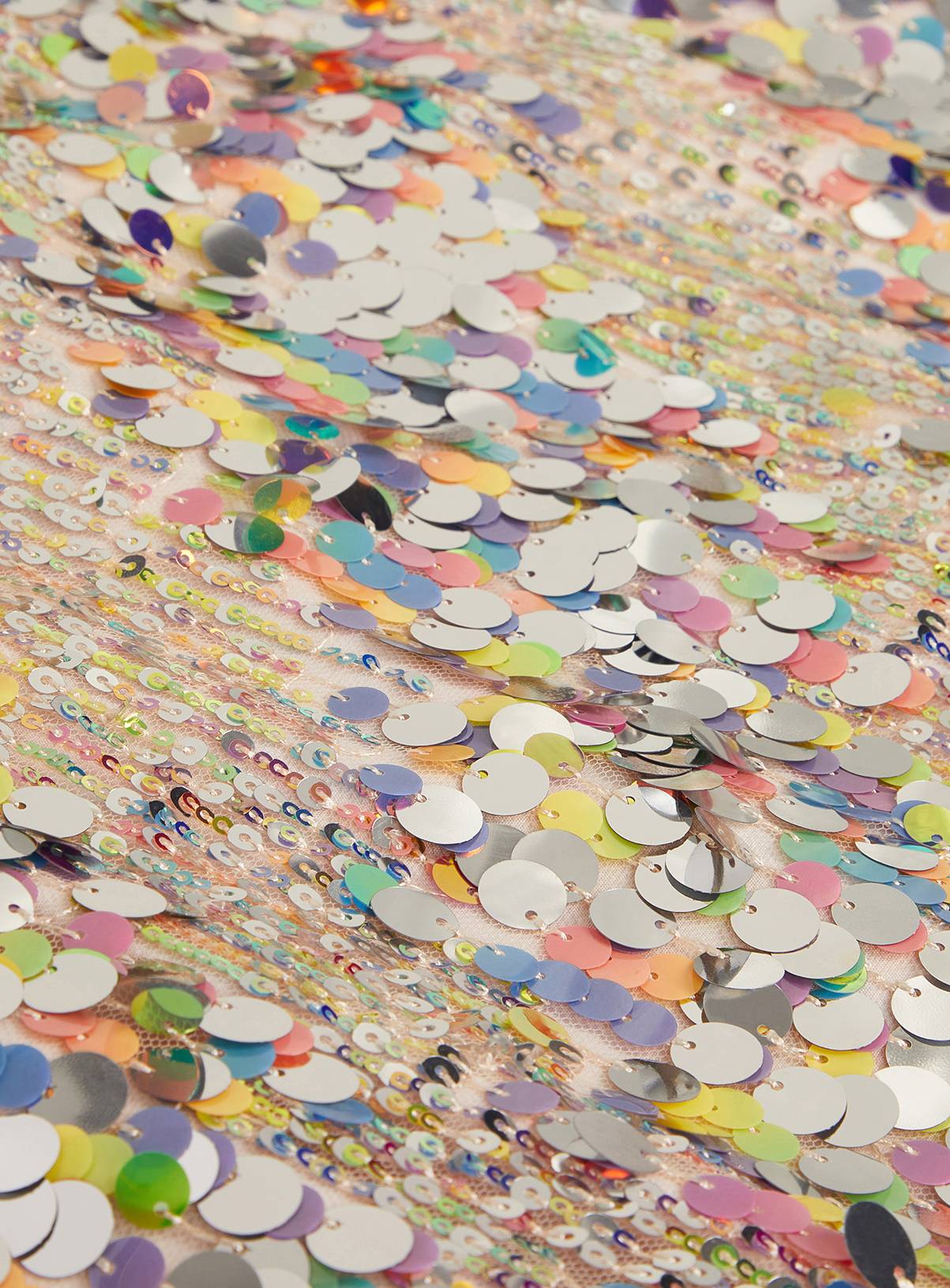 MONSOON Zoe Rainbow Sequin Party Dress 3 years - Image 3
